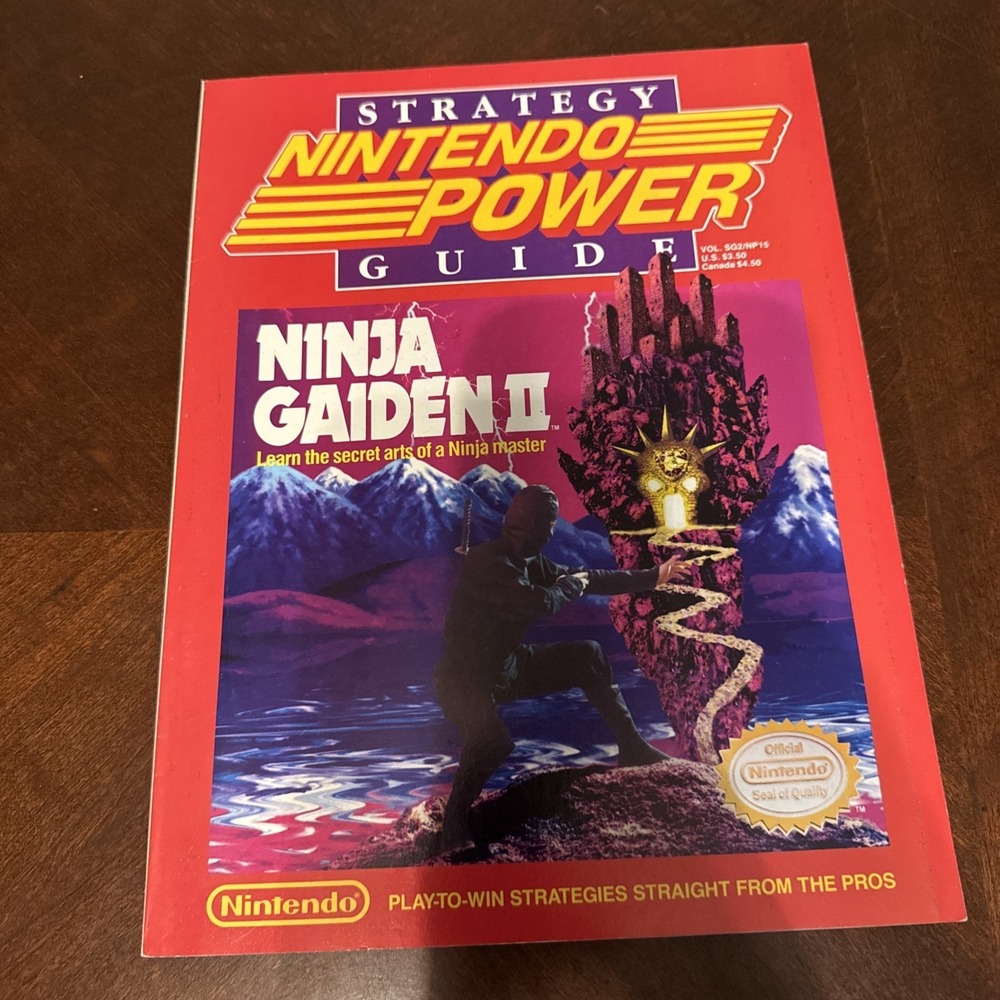 Nintendo Power Strategy Guide vol. SG2/NP15 Ninja Gaiden II W/ Poster